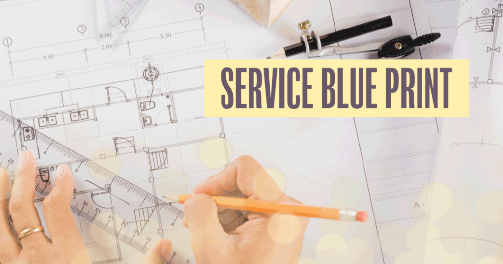 Service blue print inddeler faser i en kunderejse